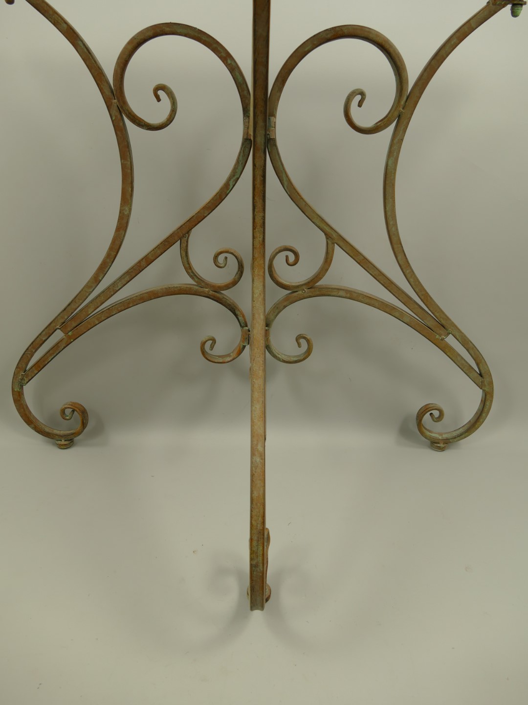 Wandtisch 1/2-rund rustikal Eisen H.75x90cm