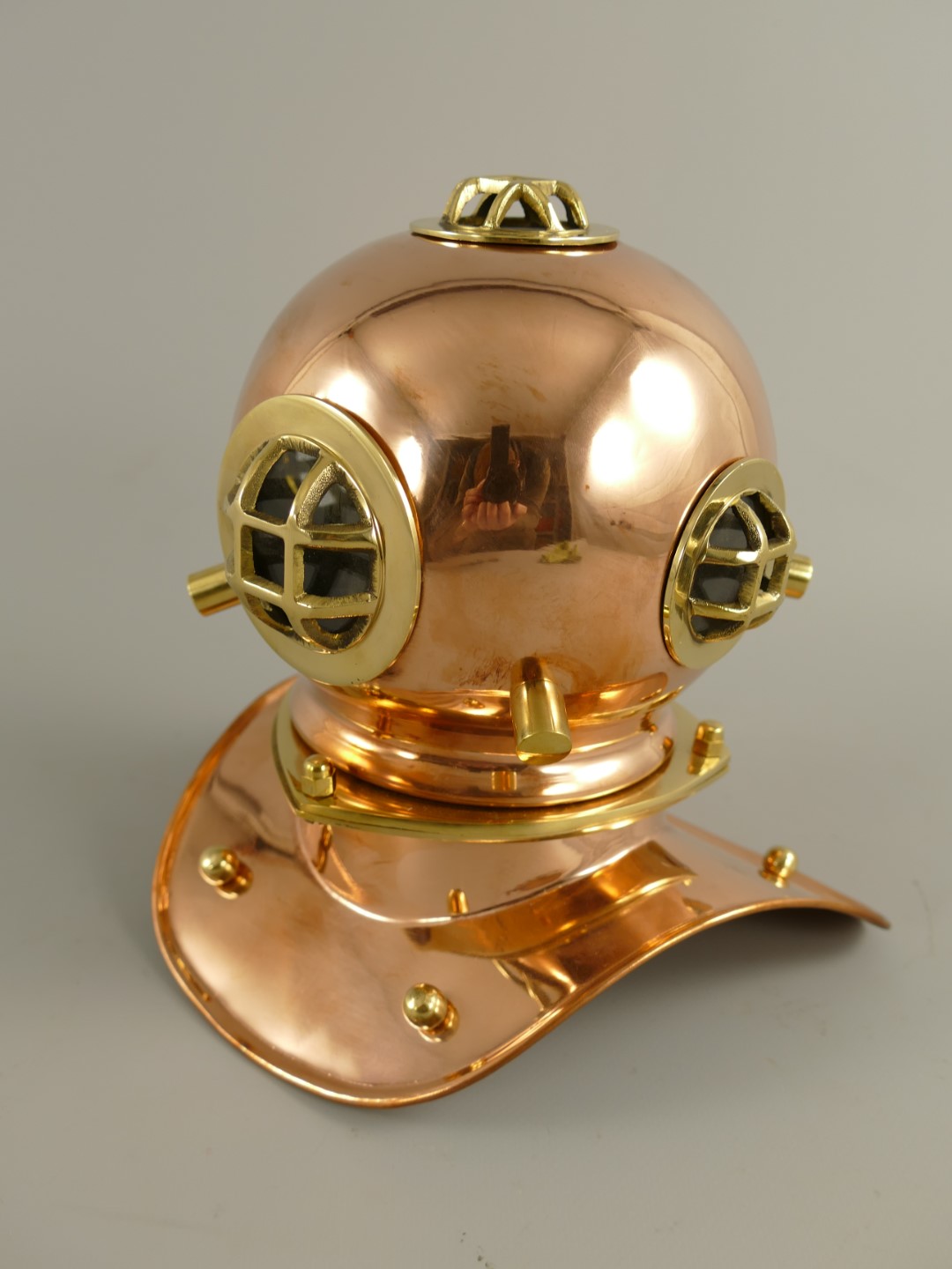 Taucherhelm Kupfer H.20cm