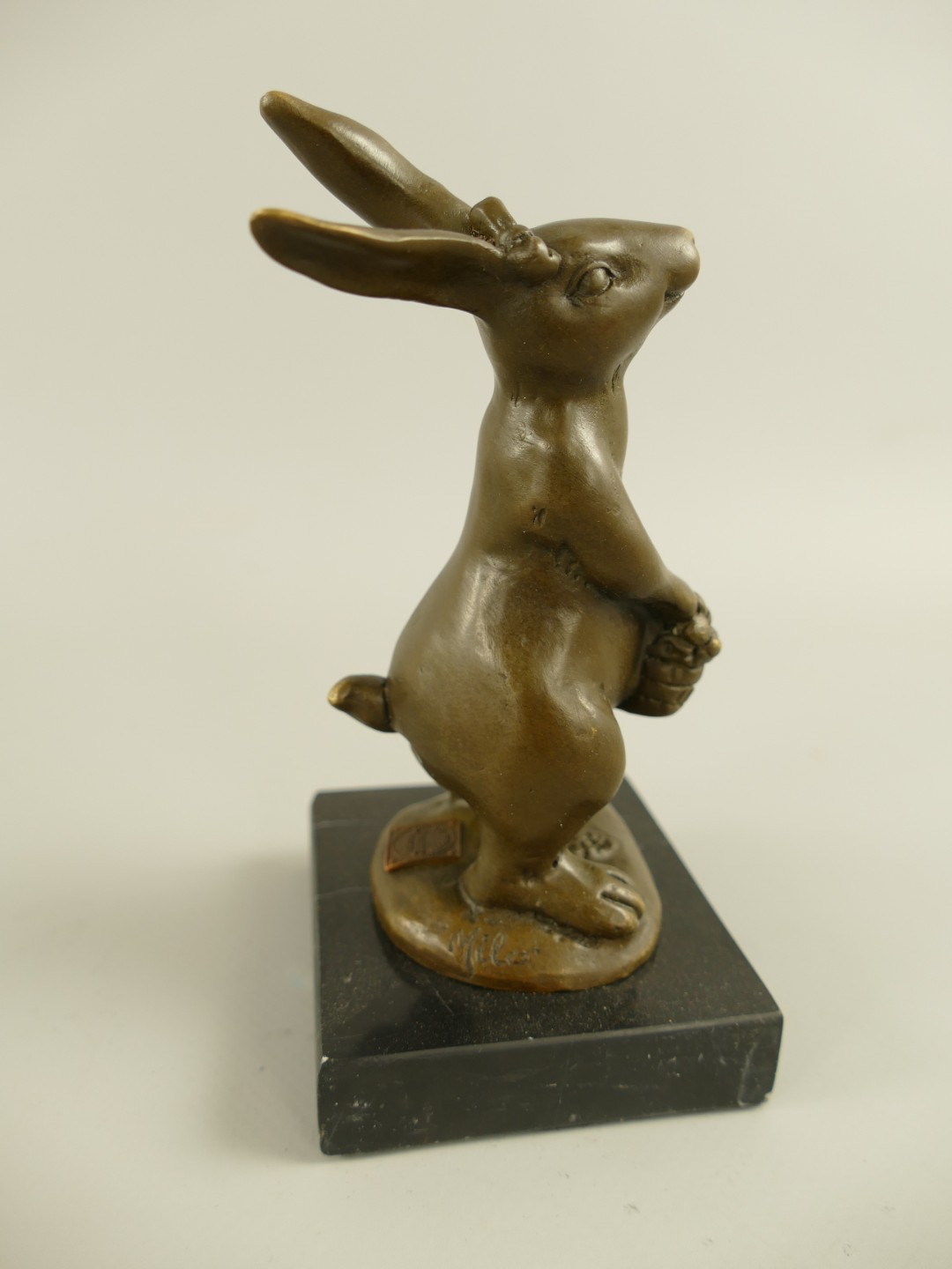 Figur Bronze HASEN H.14x8x7cm