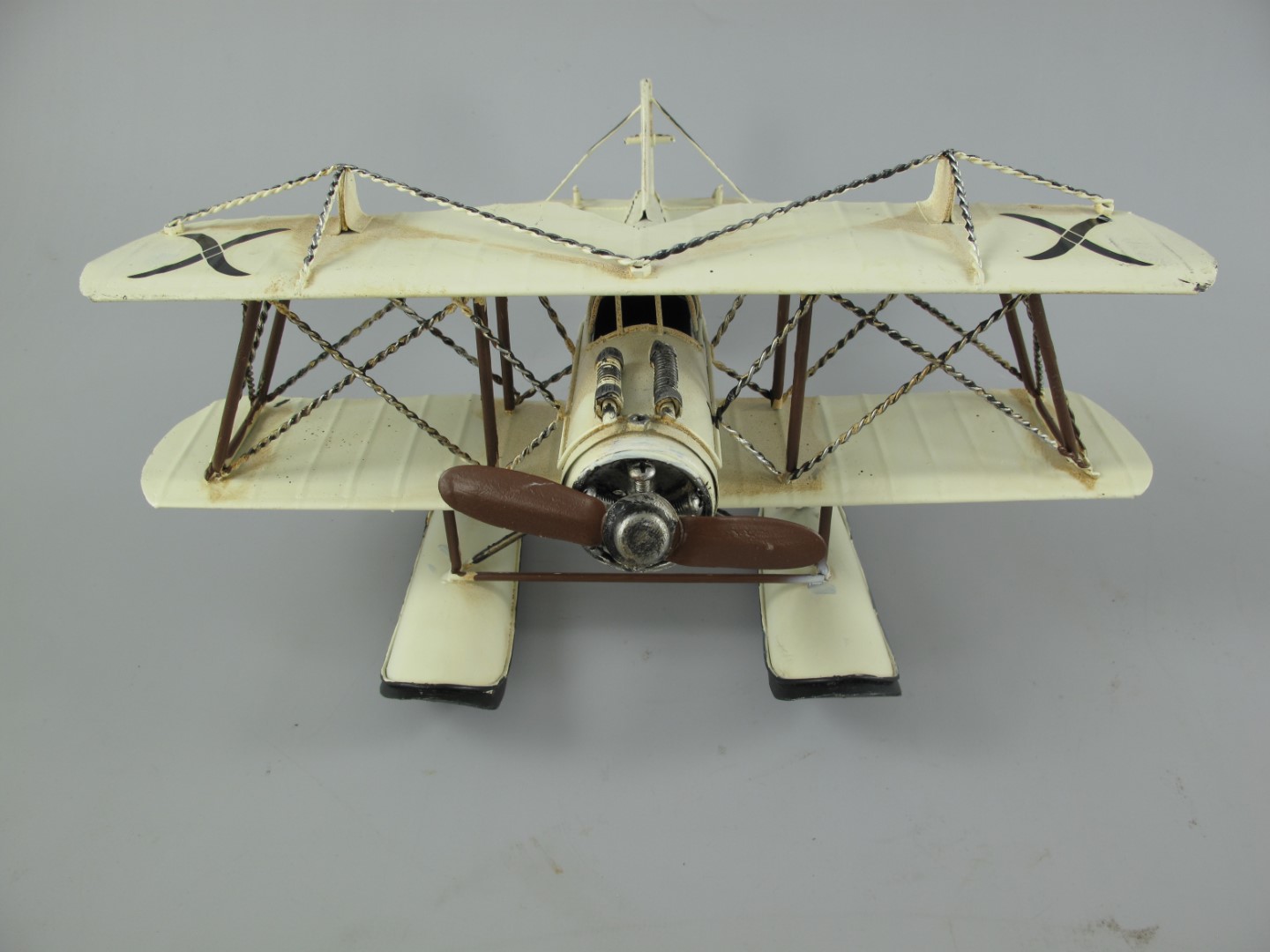 Wasserflugzeug Antik Eisen L.27x32cm