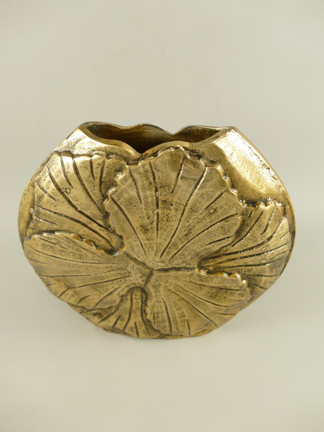 *ANG. Vase Alu BRONZE farbig H.28cm