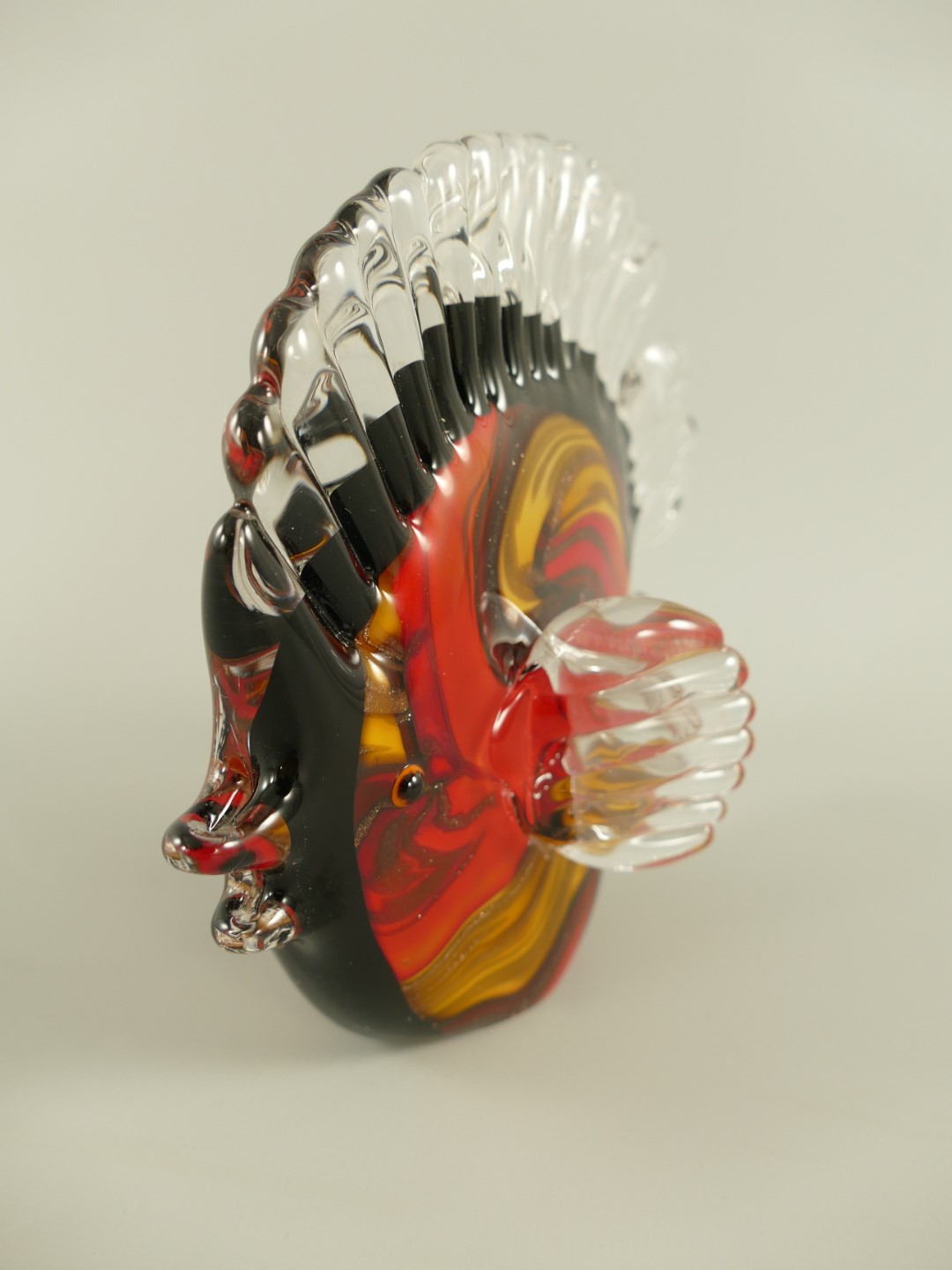 *ANG. Glasfigur Fisch farbe L.17cm
