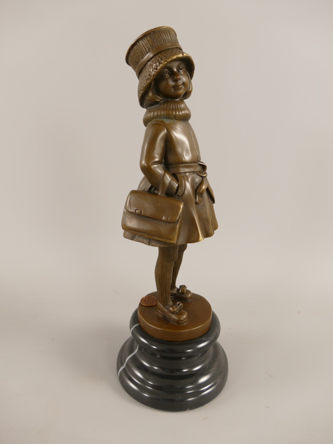 *RAUS*PREIS* Figur Bronze Junges Mädchen H.28x10cm