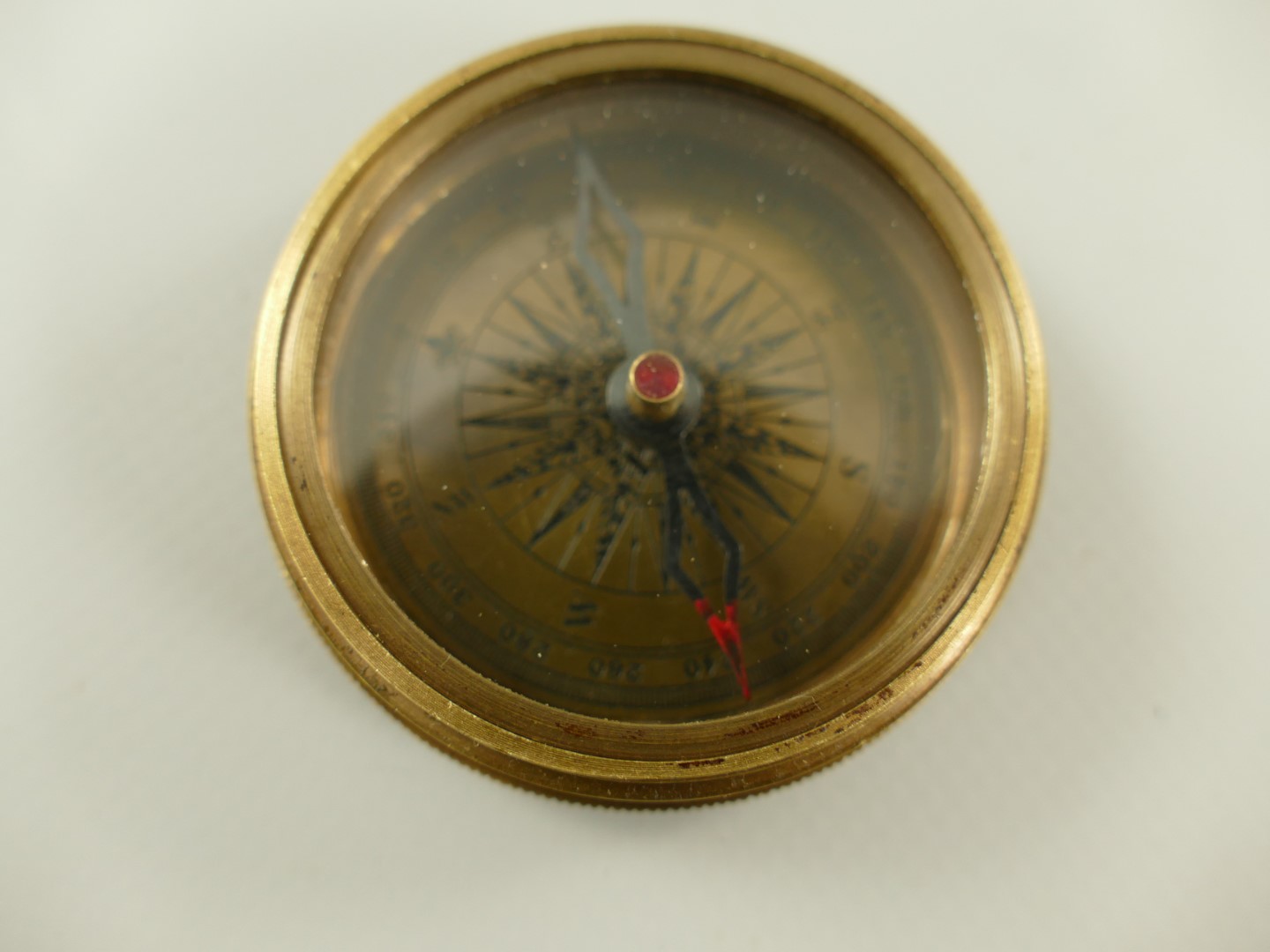Kompaß Messing brüniert D.6cm