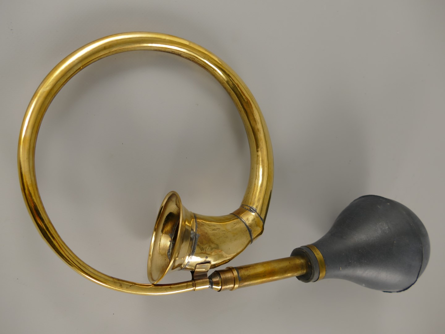 Taxihorn Messing groß L.40cm