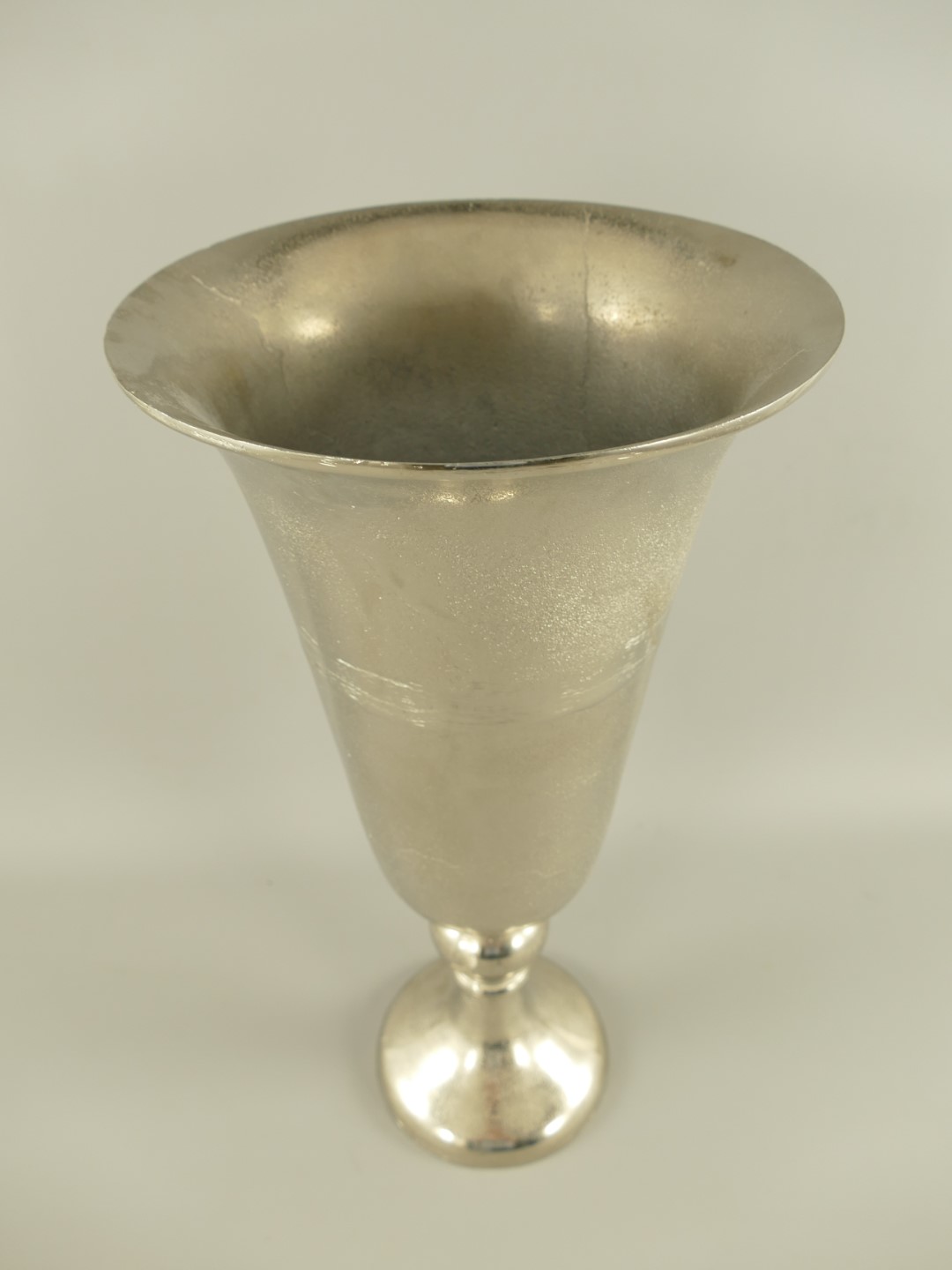 RAUS*PREIS Vase Alu vernickelt H.60cm