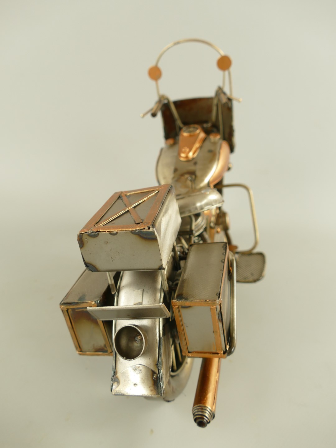 Motor Antik Eisen metallic farbig L.35x24cm
