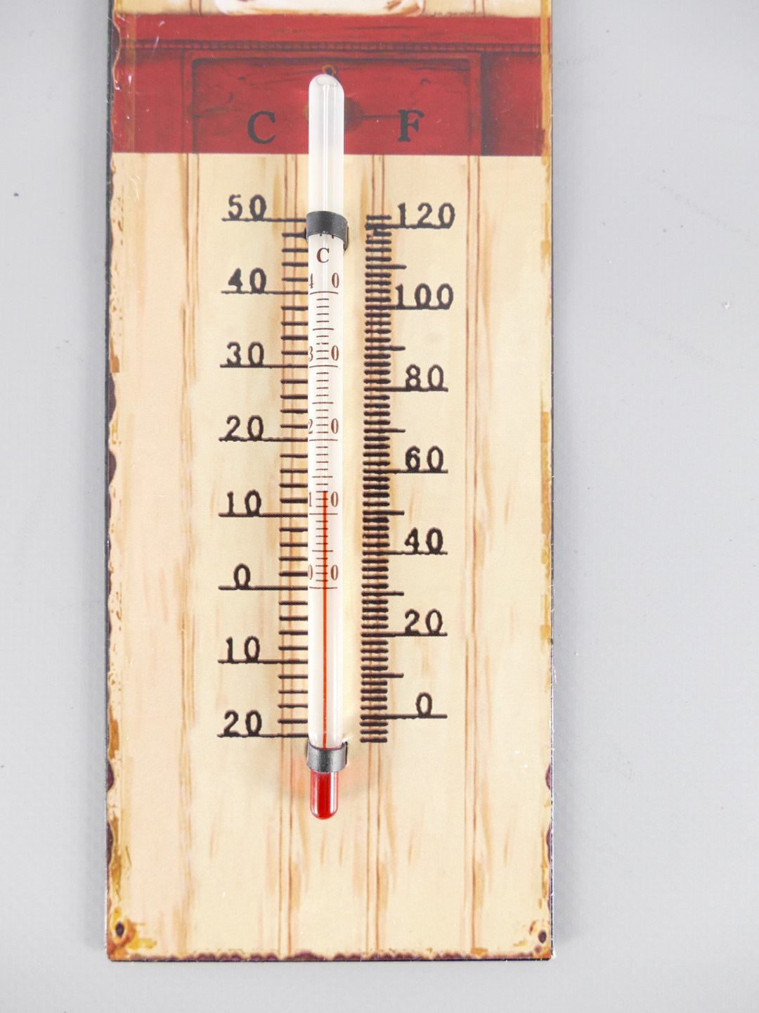 Thermometer Antik Eisen H.25x8cm