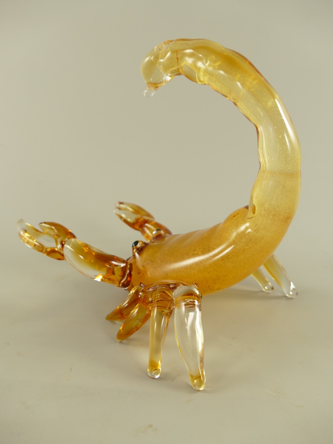 *ANG./SEPT. Glasfigur Skorpione farbe H.18cm