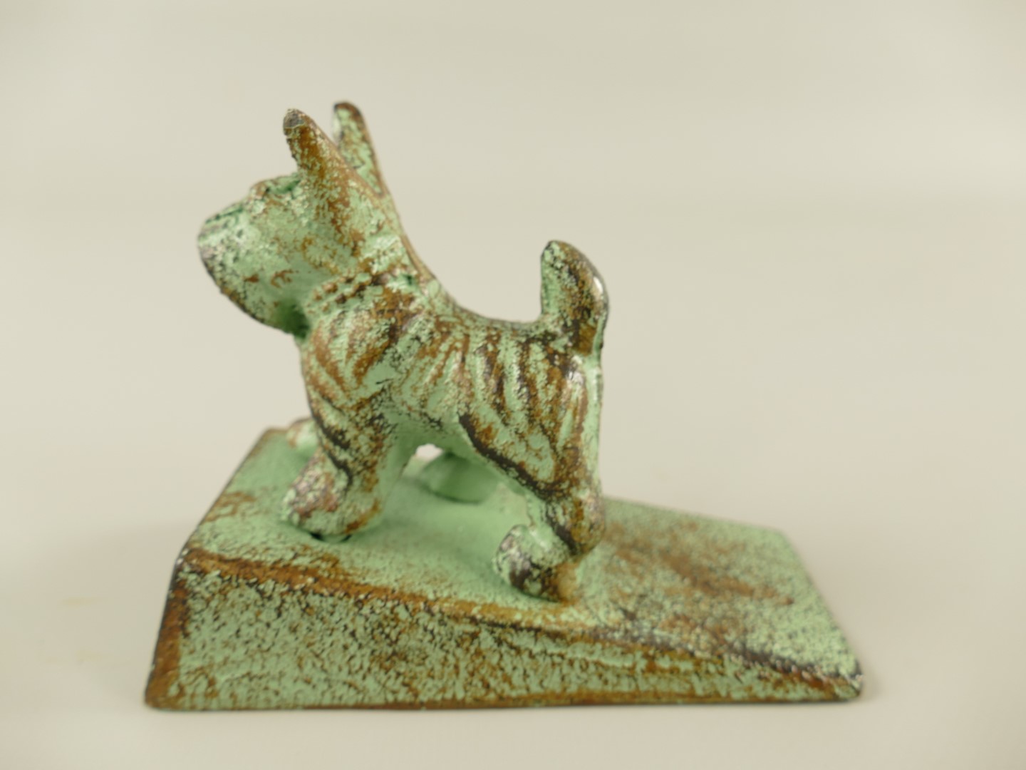 Türstopper Hund Gußeisen farbig H.9cm