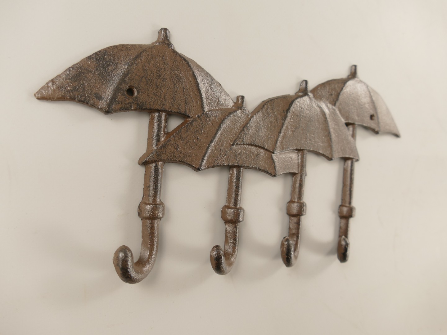 Wandhaken Gusseisen Regenschirm braun L.30cm P/St.
