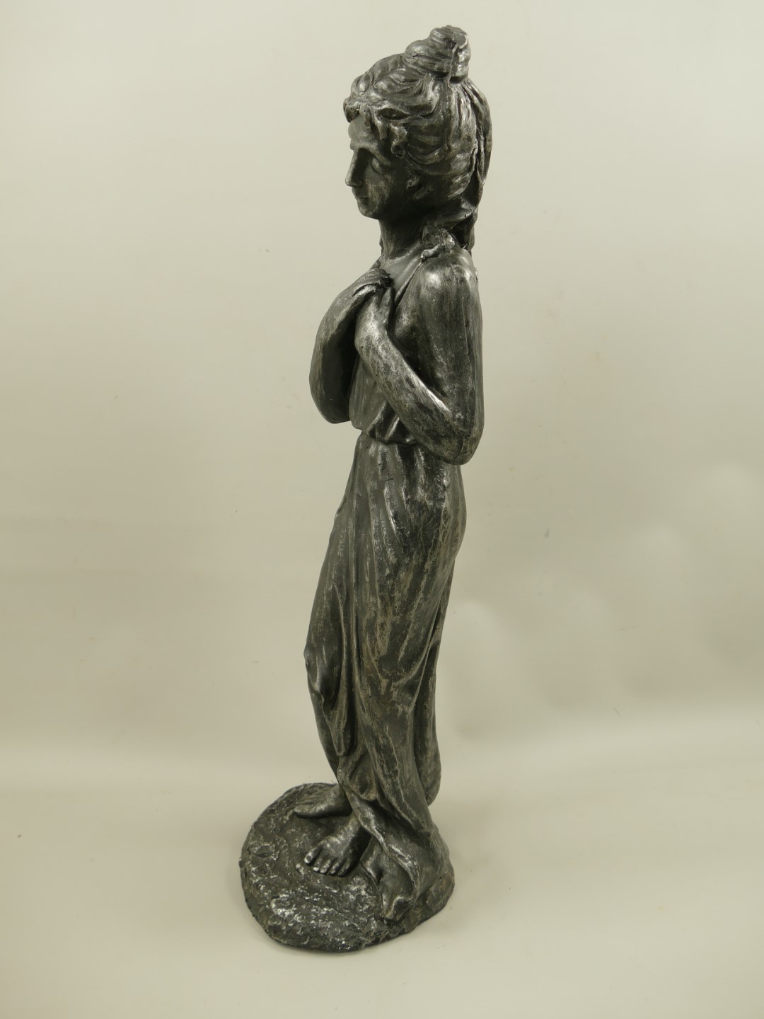 (*)RAUS*PREIS Frau Kunststein(MGO) Grau H.82cm