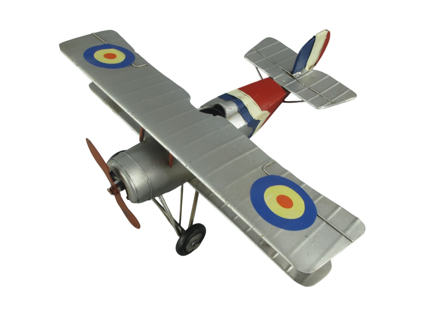 *ANG./SEPT. Flugzeug Antik Eisen L.30x32x11cm