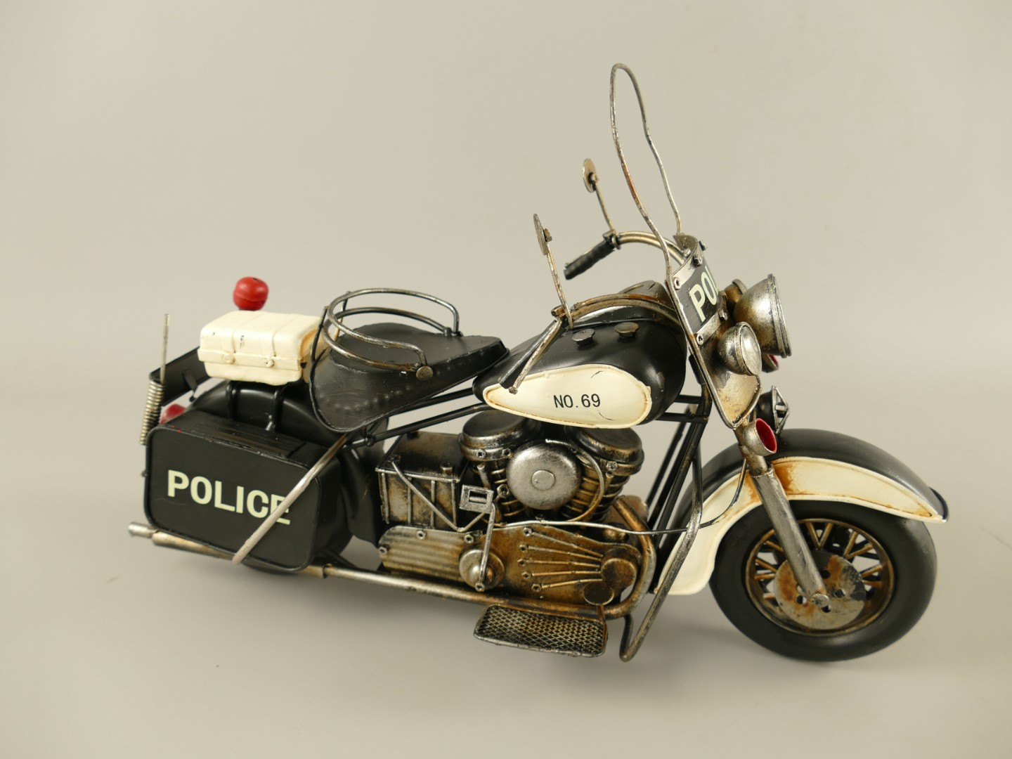 Motor Police Antik Eisen L.35cm