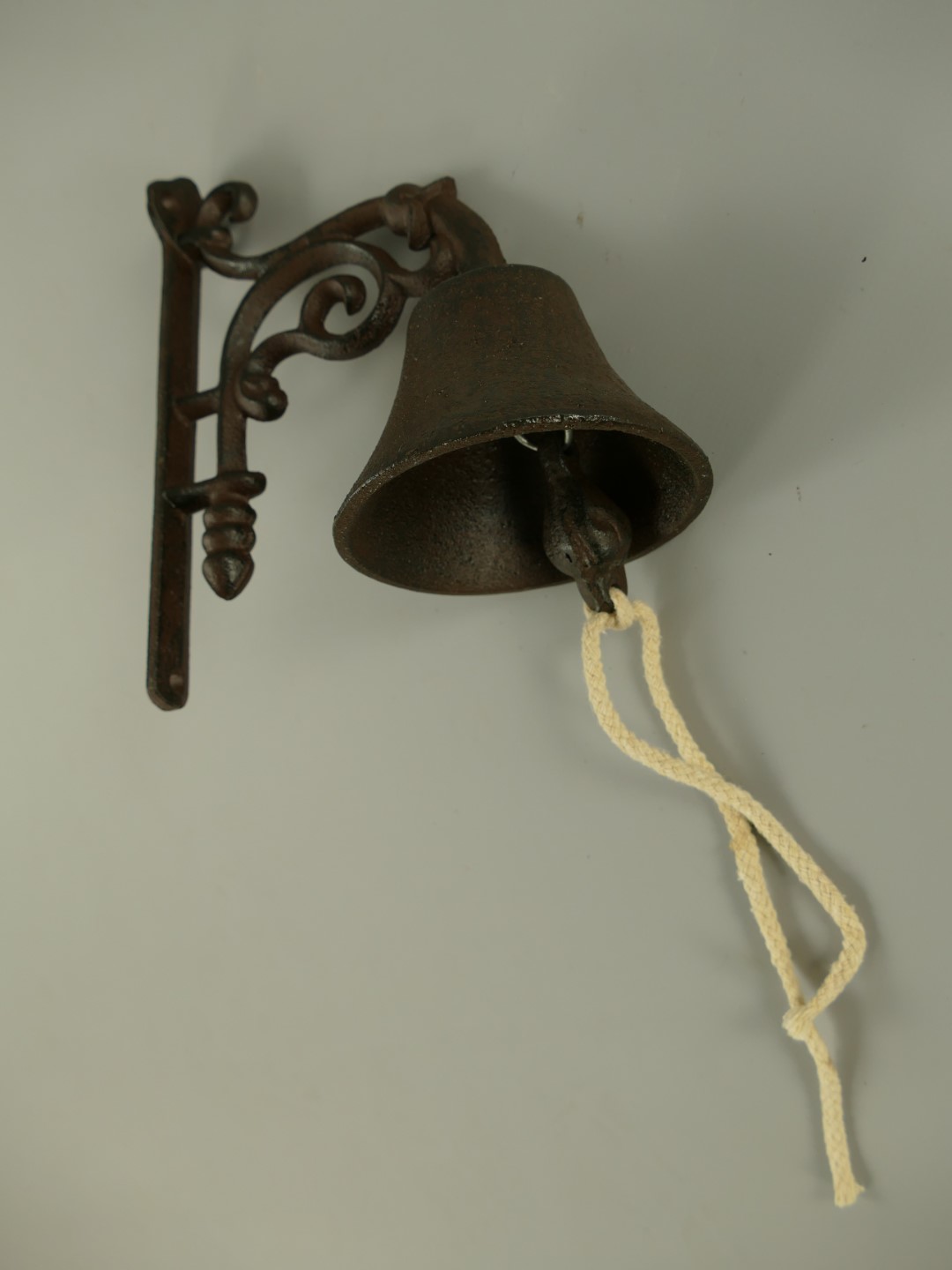 Wandglocke Gußeisen rustikal braun H.19x10cm