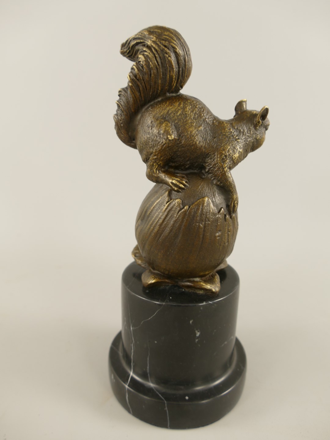 Figur Bronze Eichhörnchen H.23x10cm