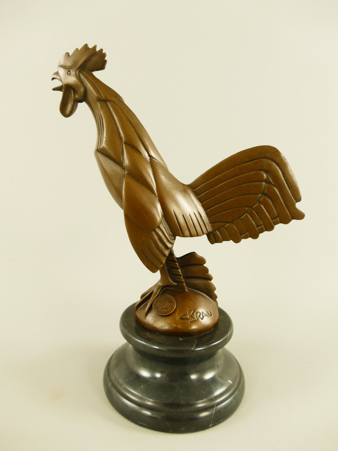 Figur Bronze Hahn H.22x16x10cm