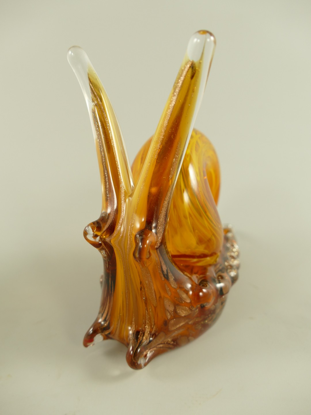 Glasfigur Schnecke farbe H.13cm