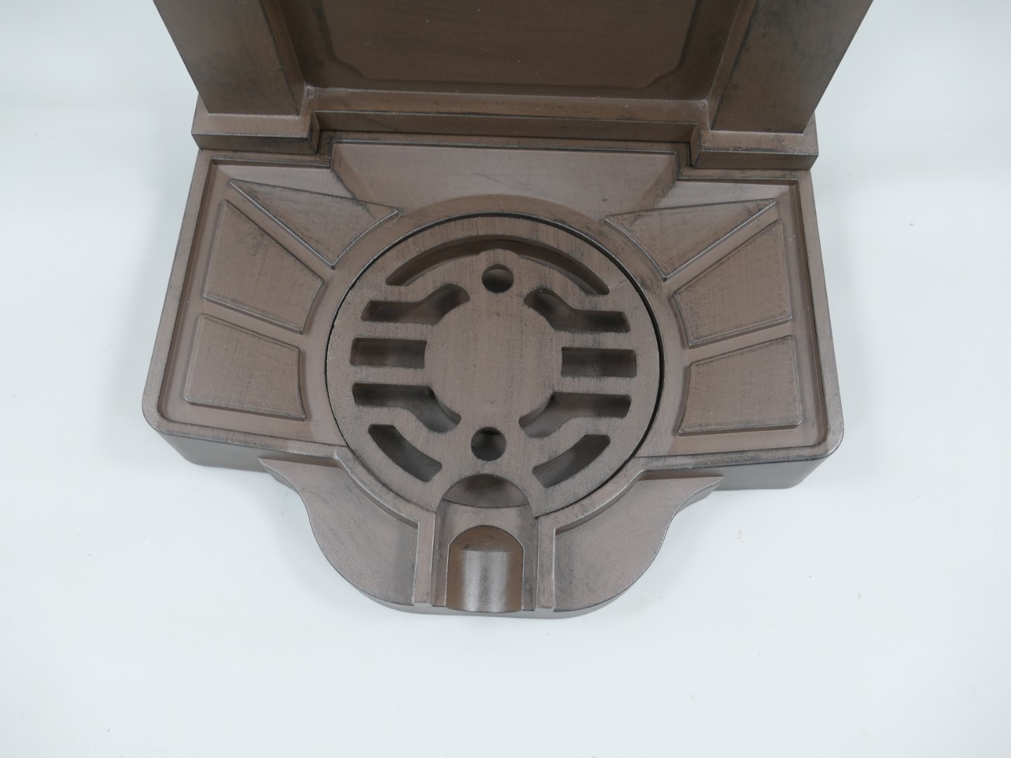 Stehbrunnen Alu Guß rustikal braun H.83x40cm