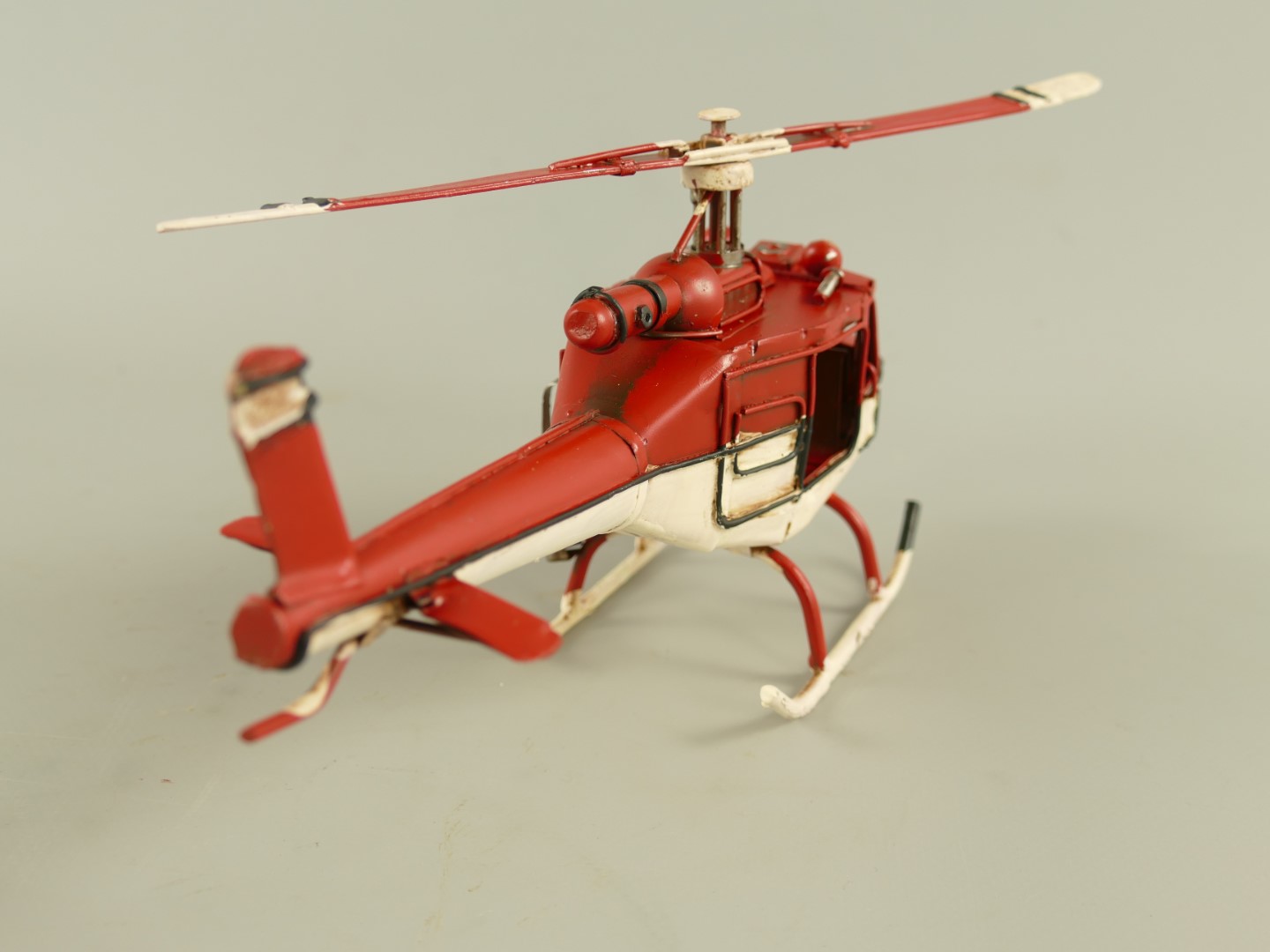Hubschrauber Antik Eisen L.23cm