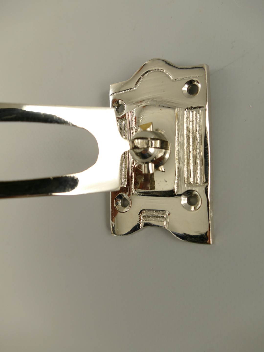 Klavierleuchter vernickelt L.18x9cm