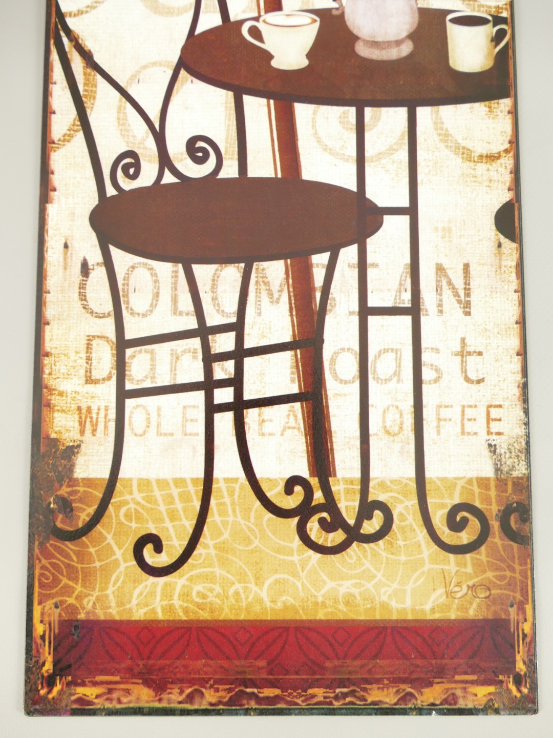 Wandschild Eisen Bilder Städte L.50x20cm
