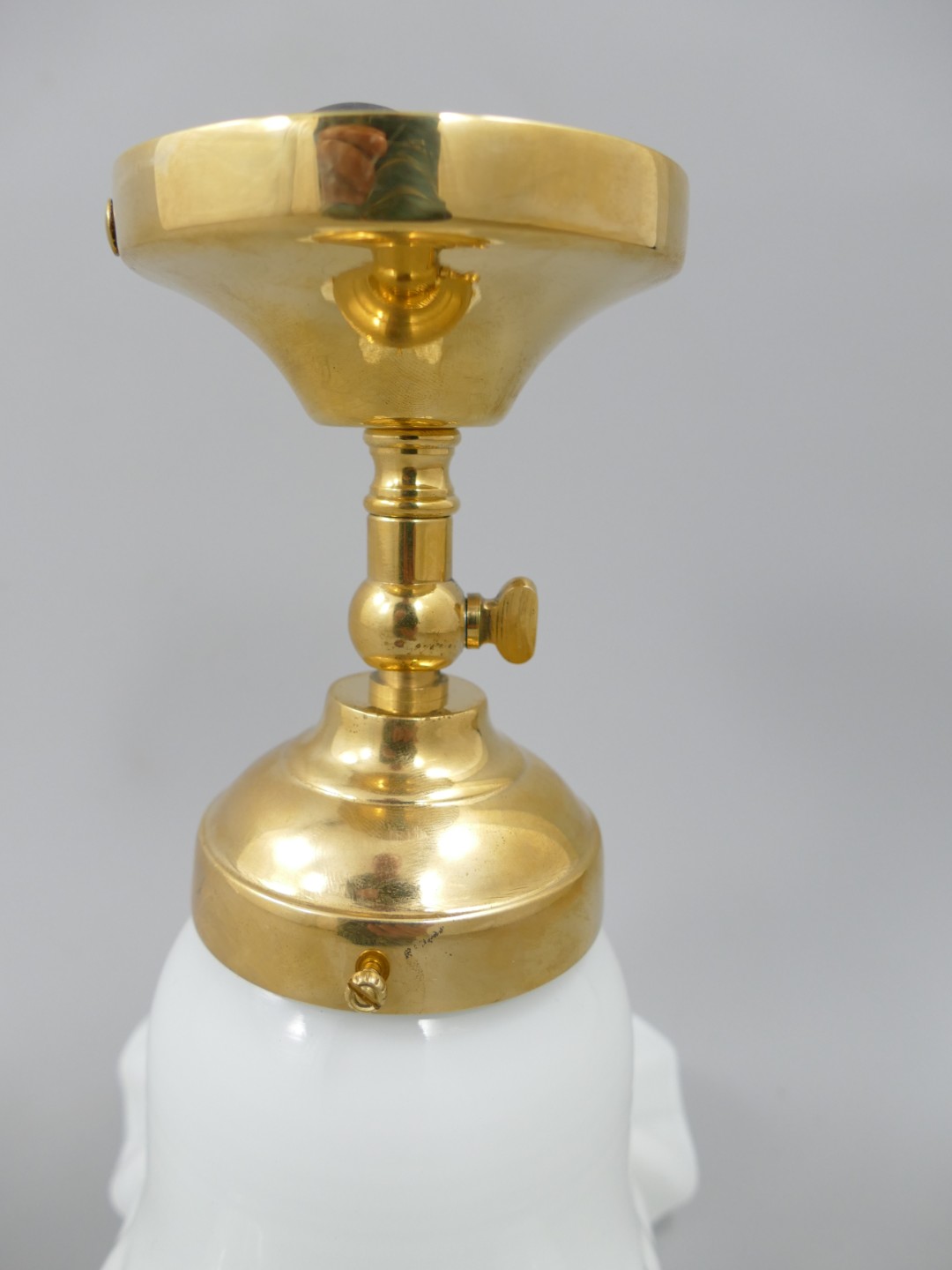 Lampe Messing mit Schirm(162.076M6)H.26cm