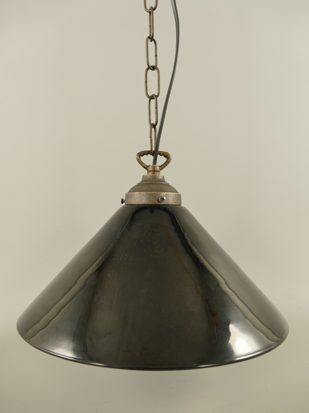 Schirm(D*30SW)Lampe Mes. brün.(162.030B1) H.80cm