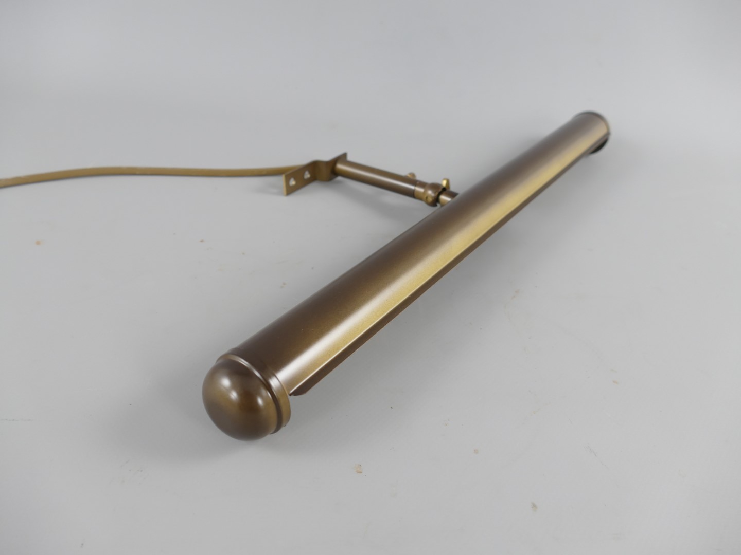 *ANG. Bilderlampe Messing brüniert 2-Fas. B.43cm
