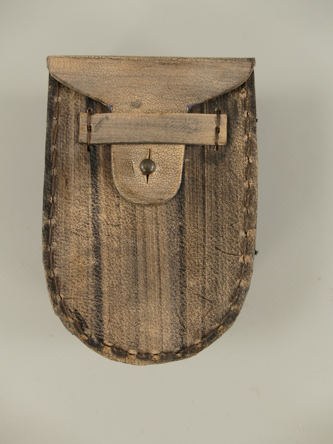 Fernrohr Messing brüniert Leder box L.10cm