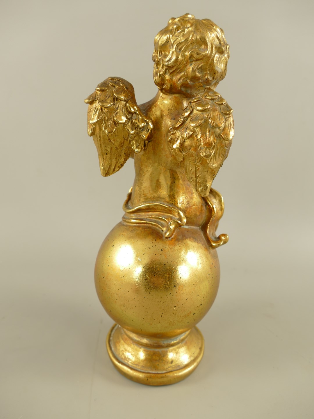 Engel Polystein Gold farbig H.30cm