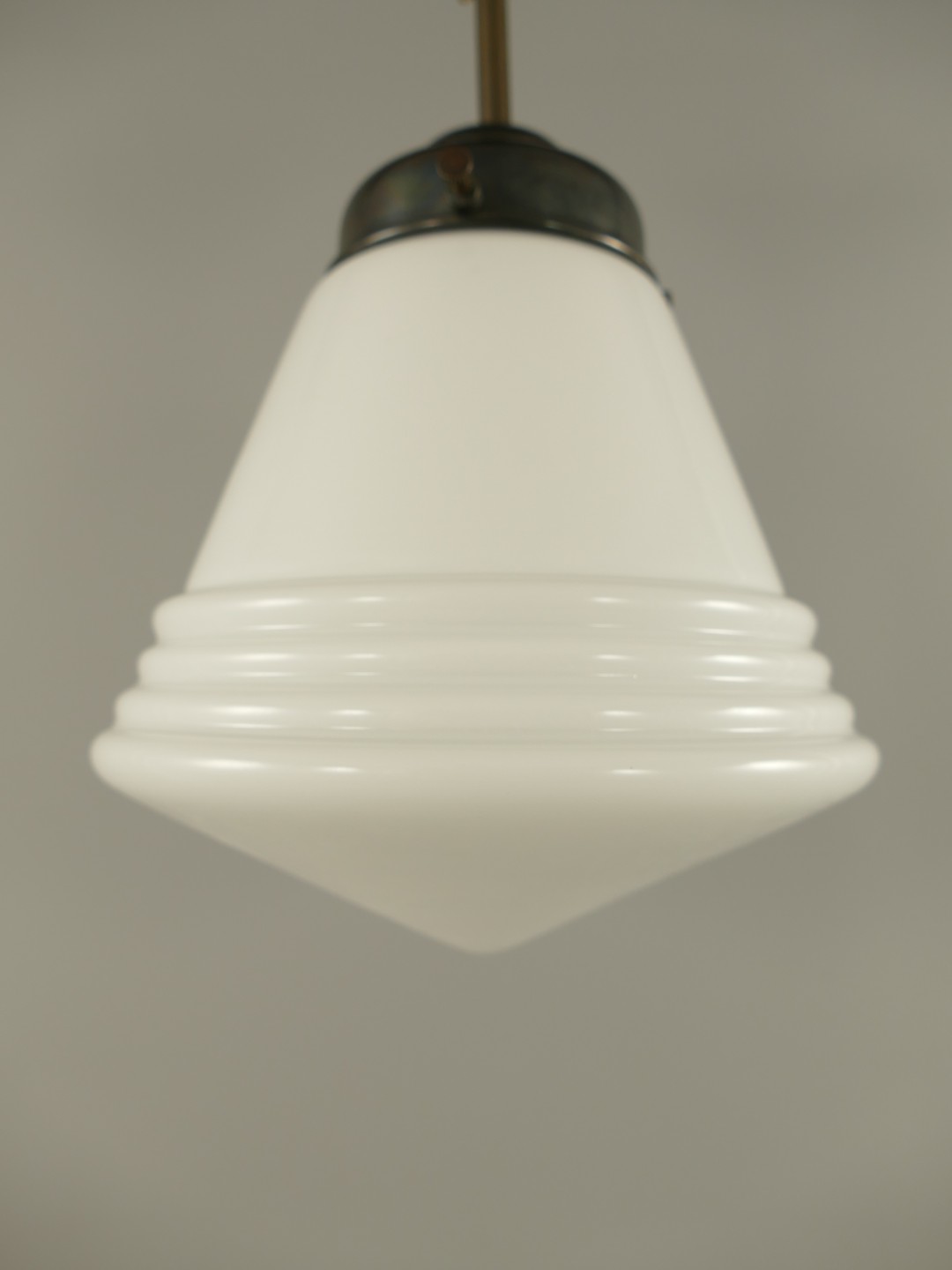 Lampe Messing brün. Schirm(111.166G2*B) H.32cm