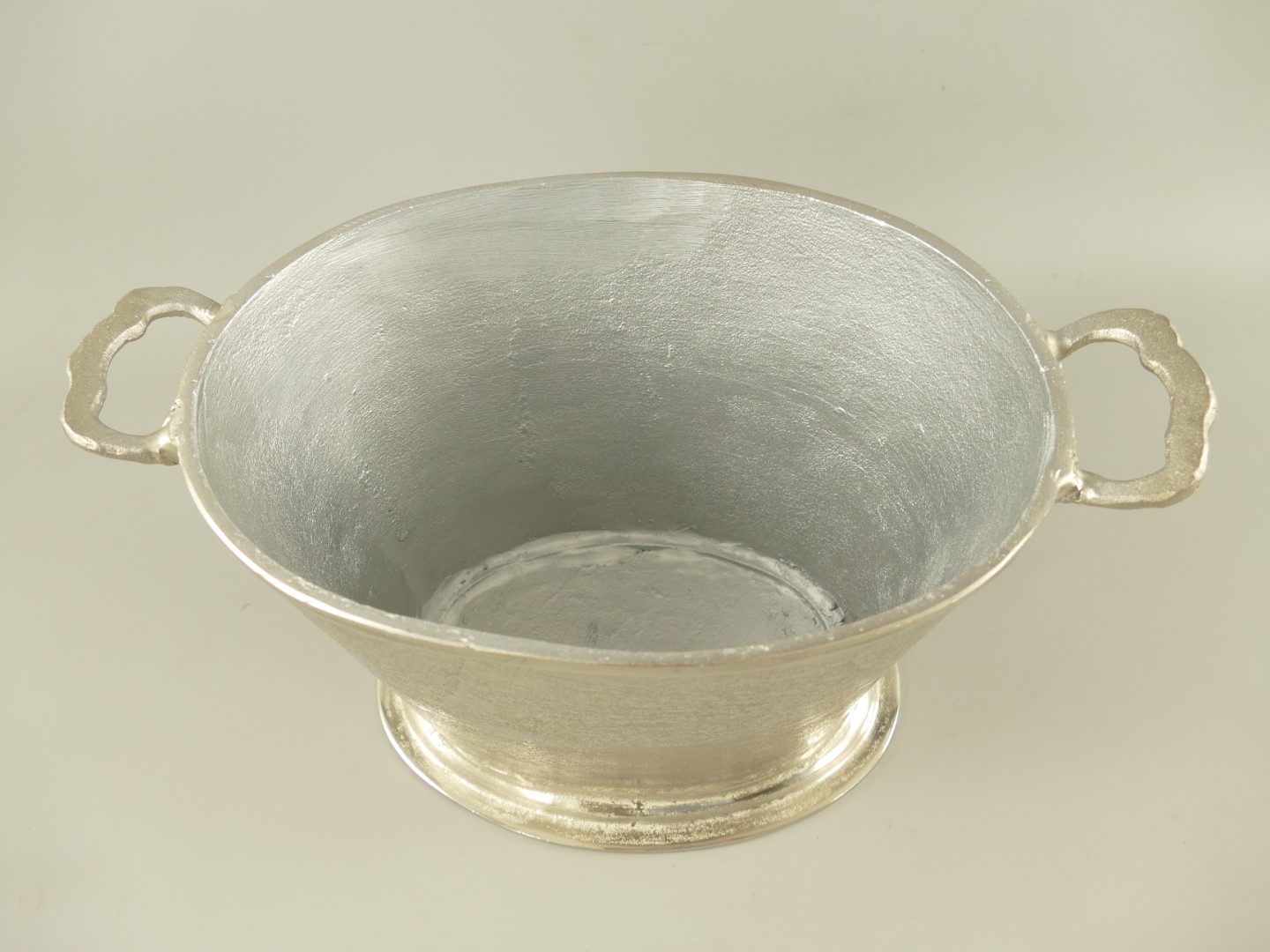 RAUS*PREIS Wein/Sektkühler Alu vernickelt H.25cm