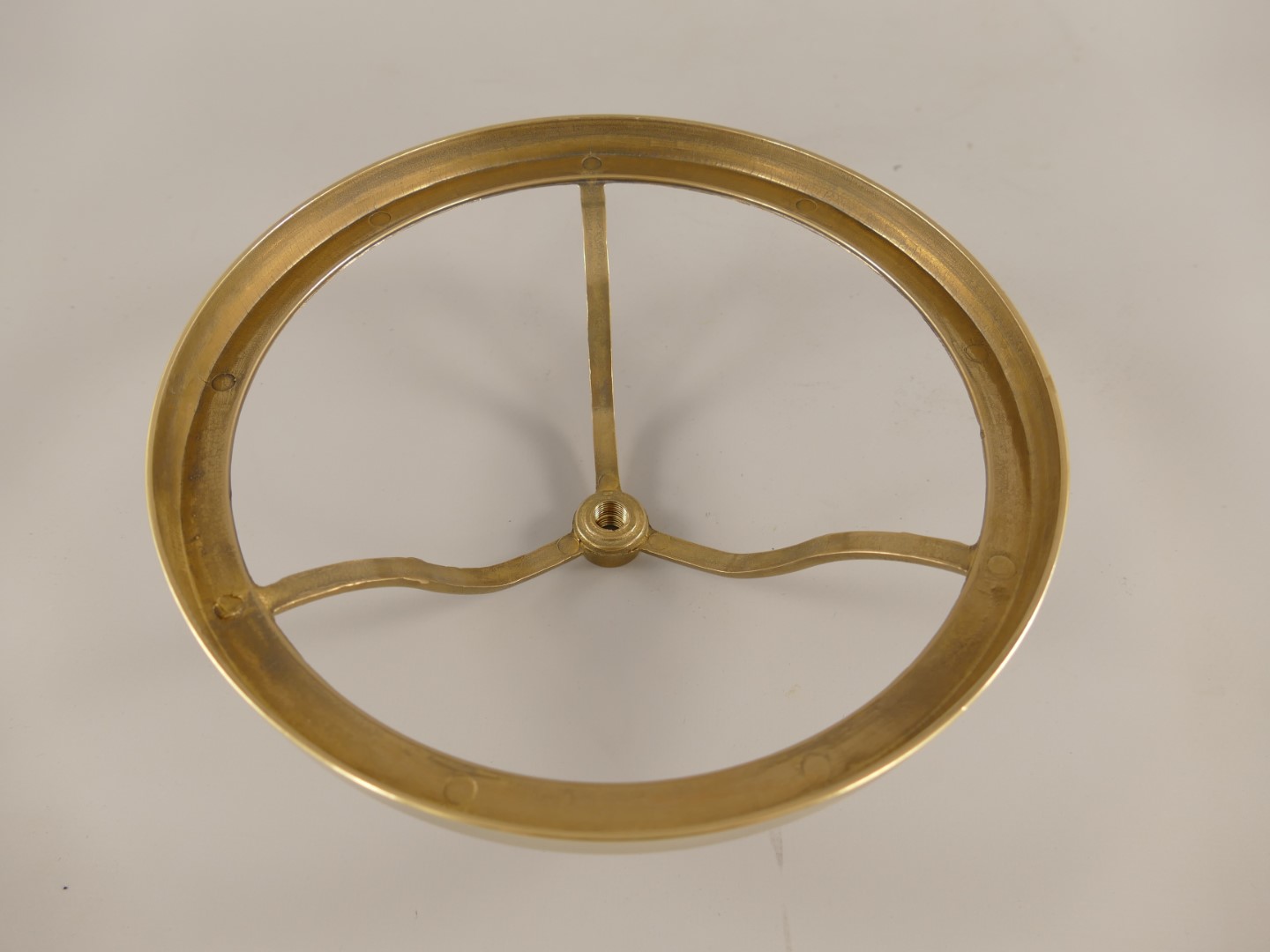 Ring Pilzlampe MESSING!! D.20cm