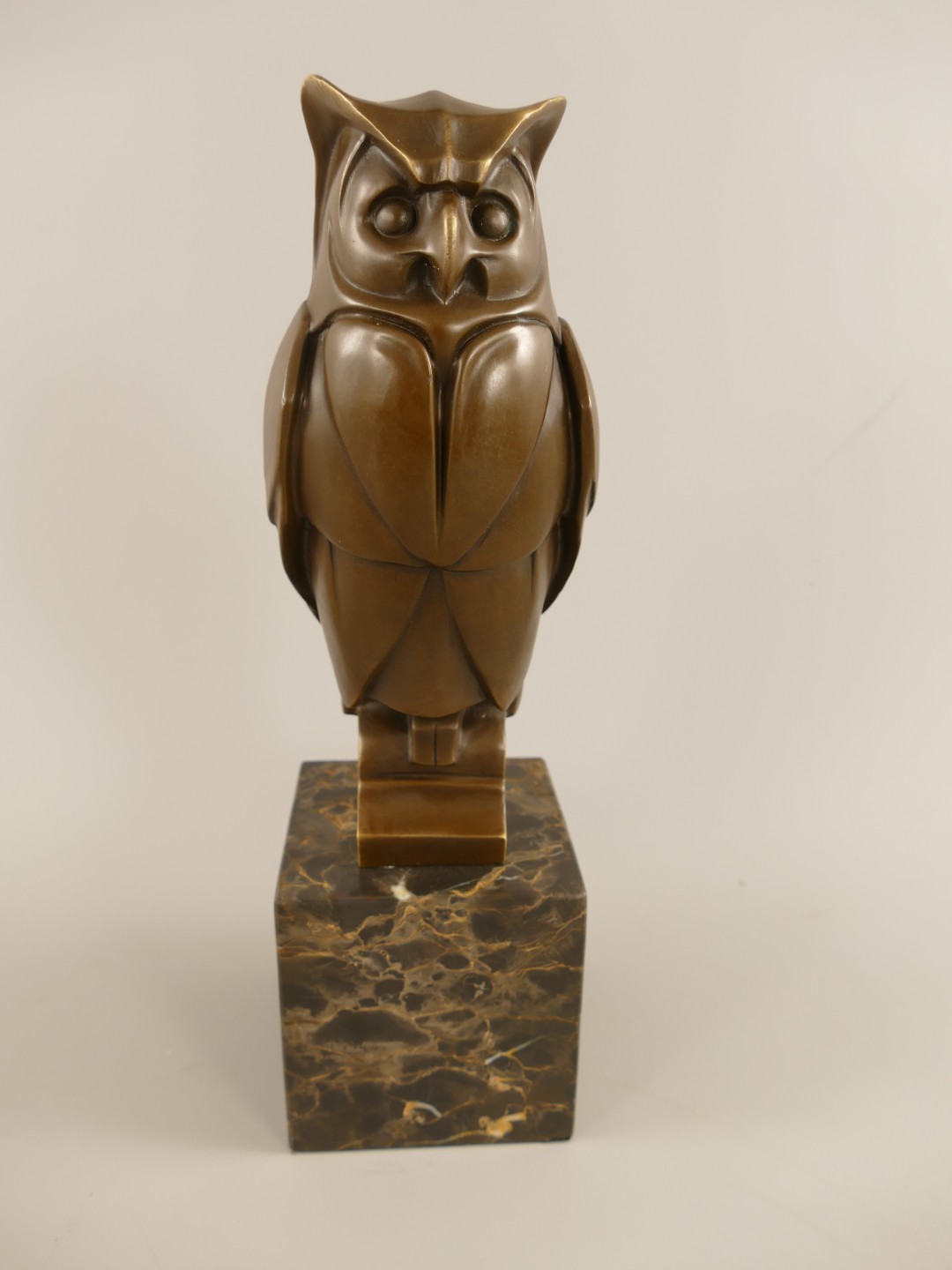 Figur Bronze Eule H.34x10cm