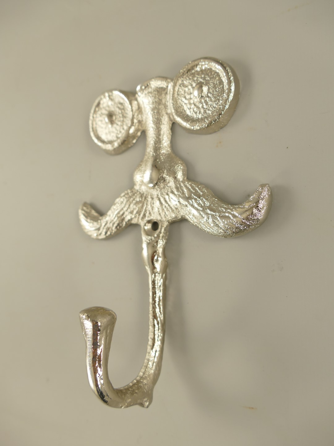 Haken Snor Alu vernickelt H.16cm