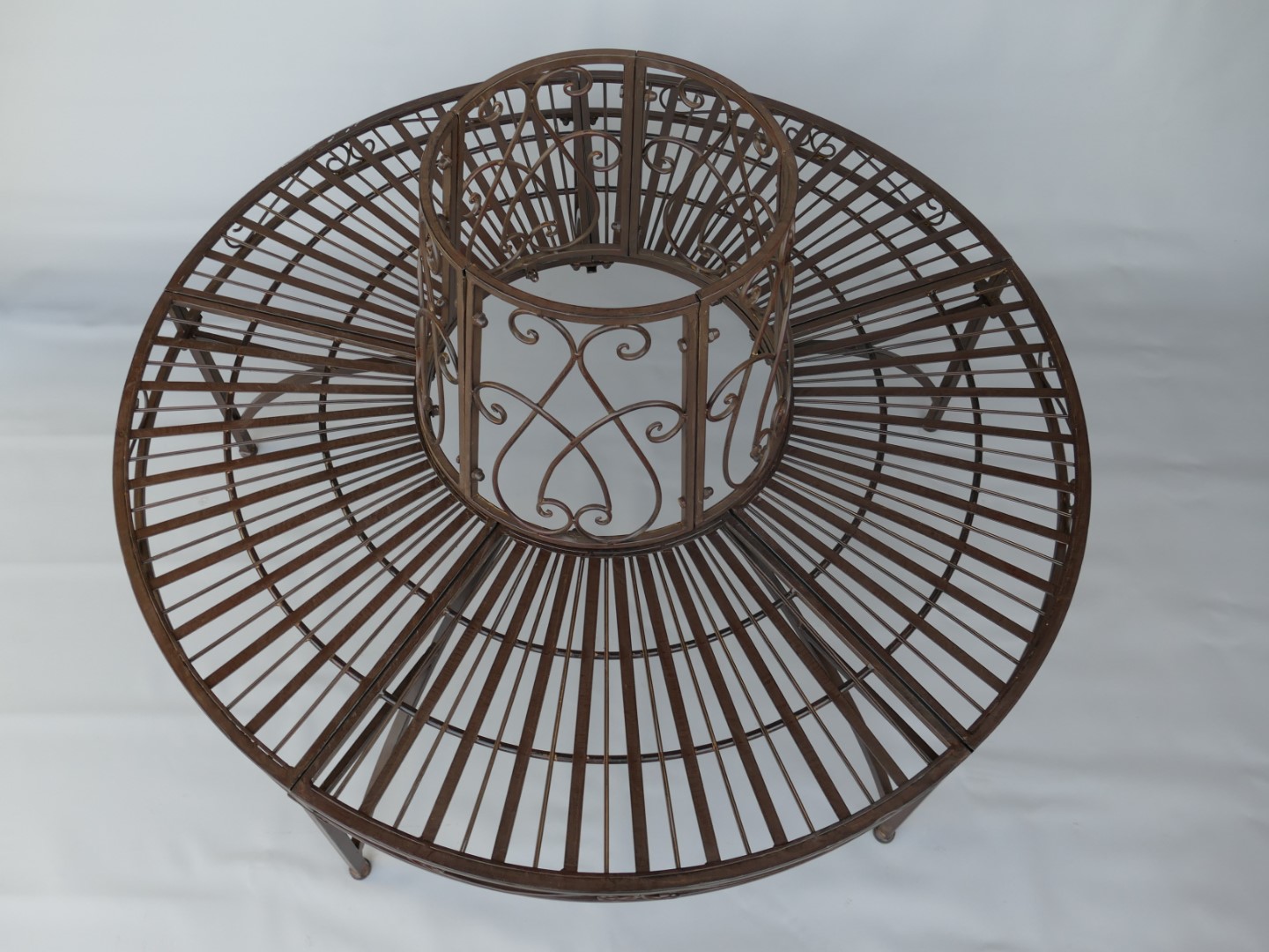 Baumbank Eisen rustikal braun L.135cm
