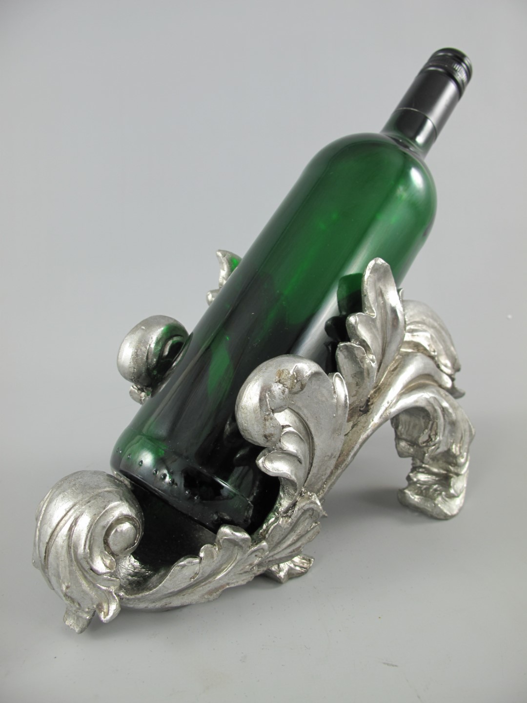 Wandspiegel Engel Polystein Silber H.50cm