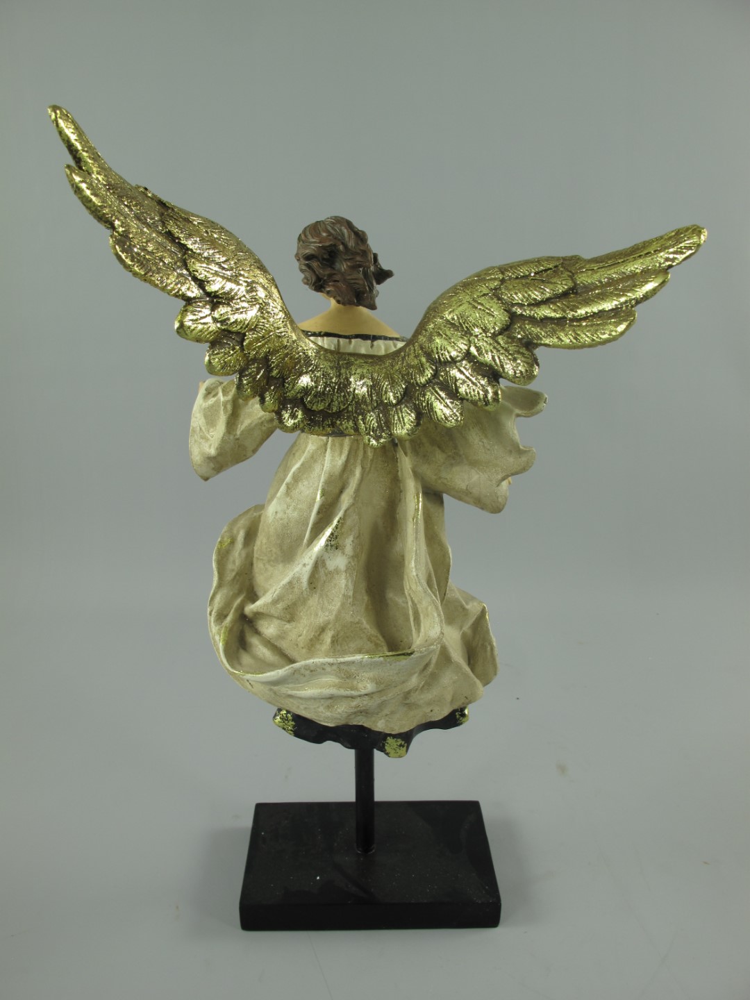 Engel Polystein gold farbig H.42x32cm
