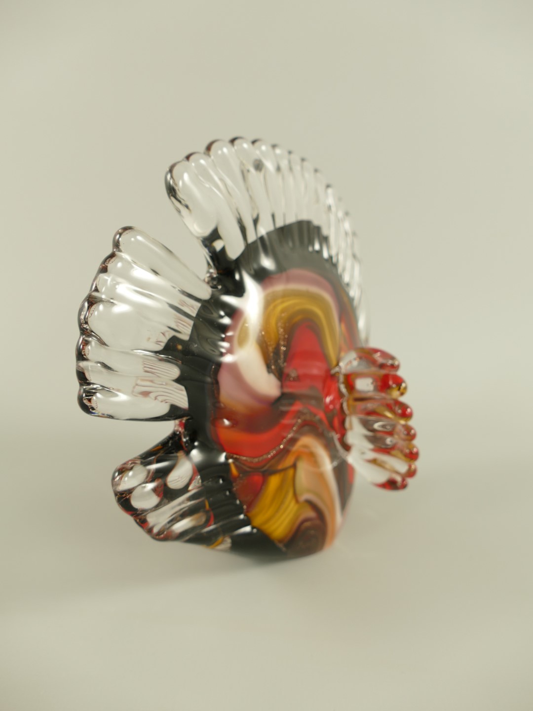 *ANG. Glasfigur Fisch farbe L.17cm