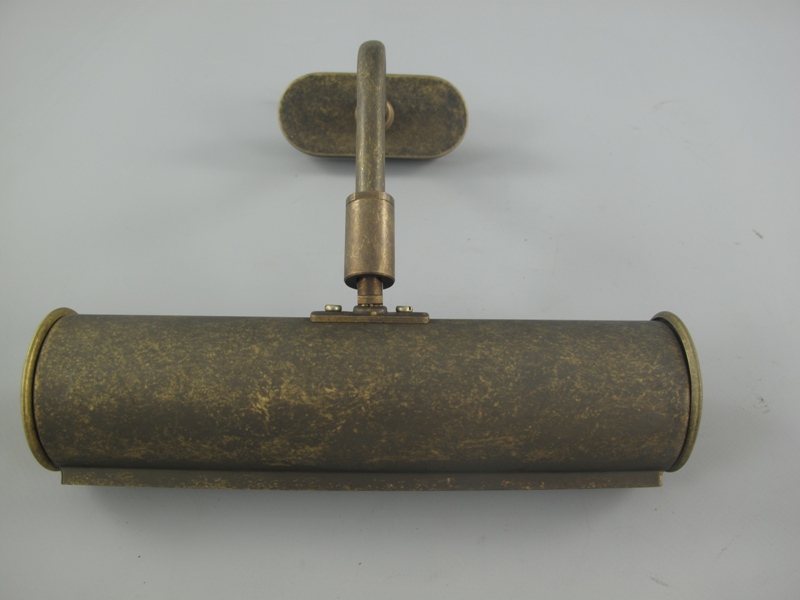 Bilderlampe Messing brüniert 1-Fassung B.20cm