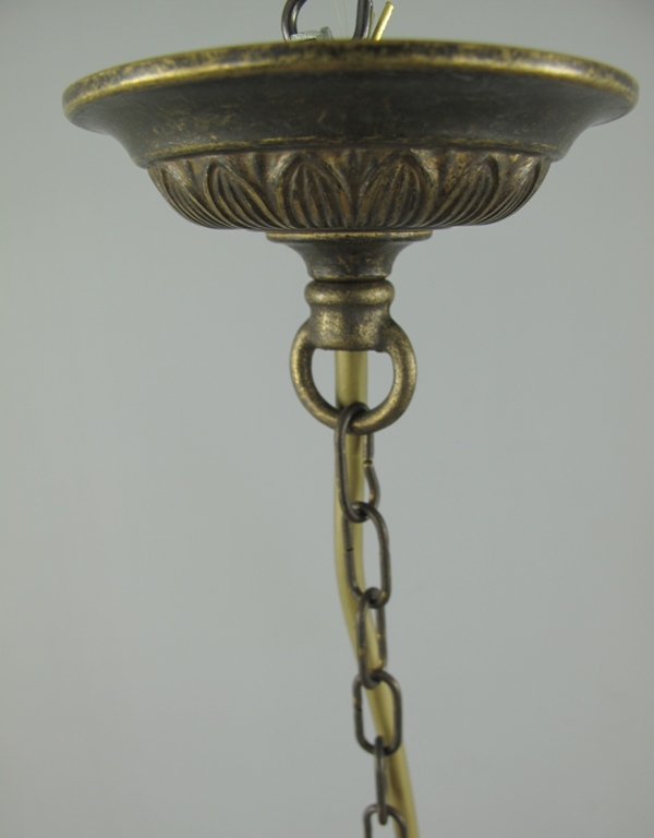 Schirm/Lampe Messing brün.(162.076B6) H.25cm