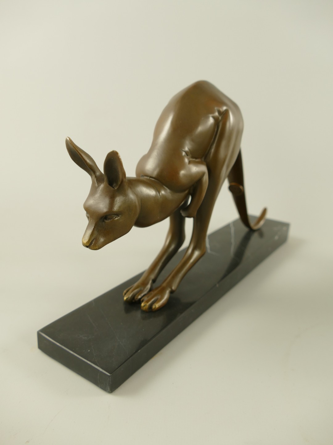 Figur Bronze Känguru L.32x17x6cm