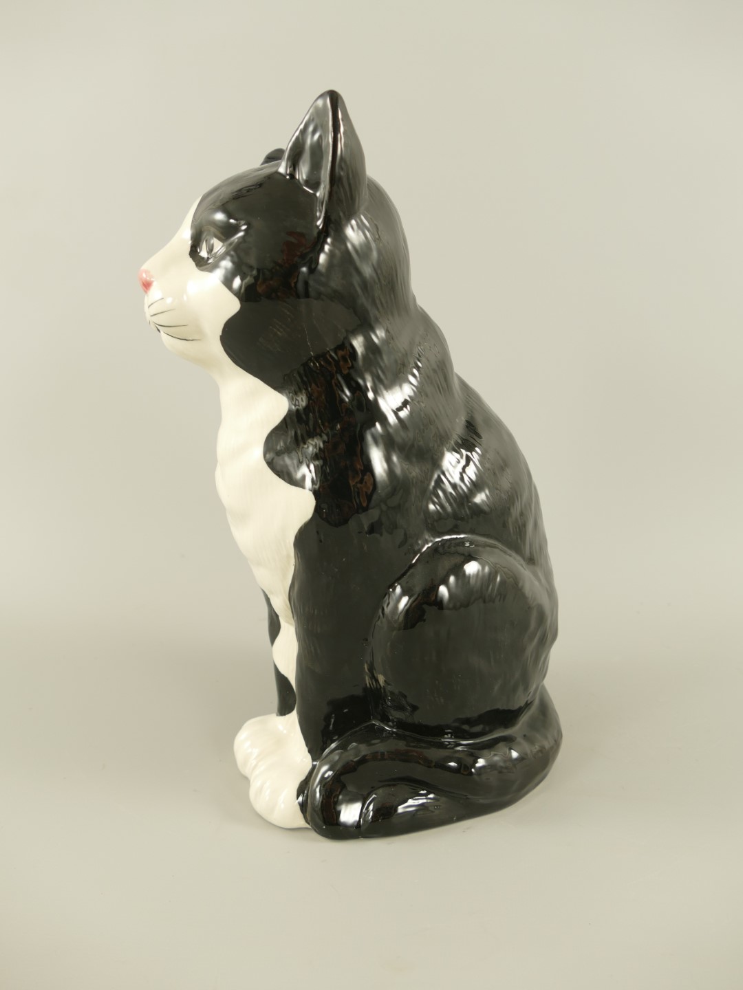 Porzellan Katze H.28x14cm