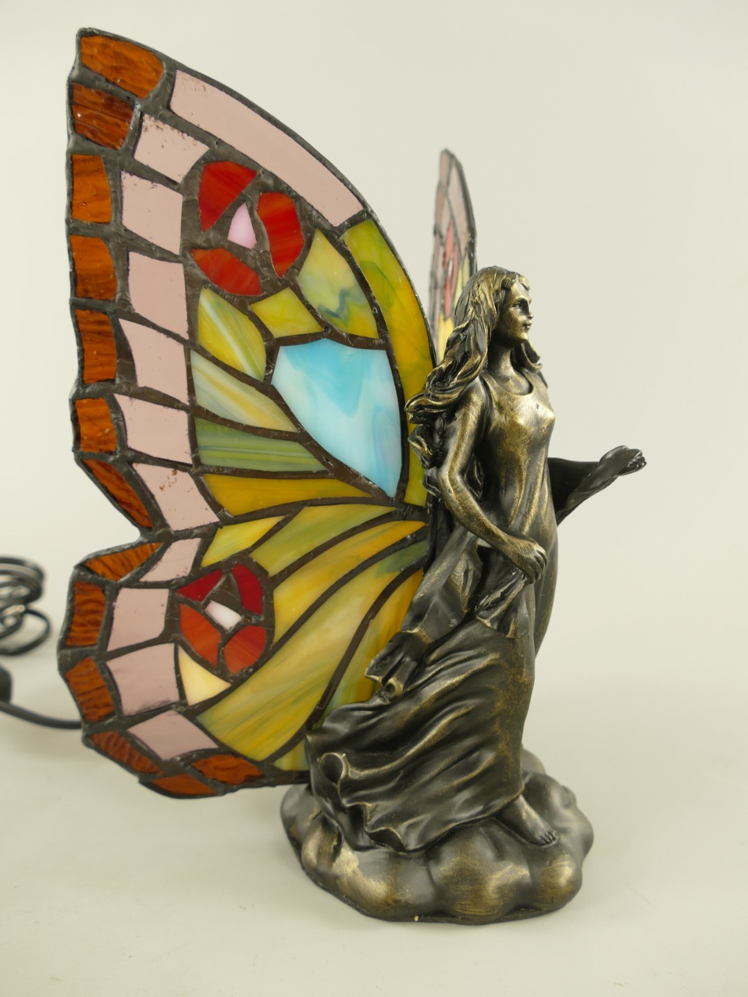 Lampe Tiffany Frau fassung E14 H.23cm
