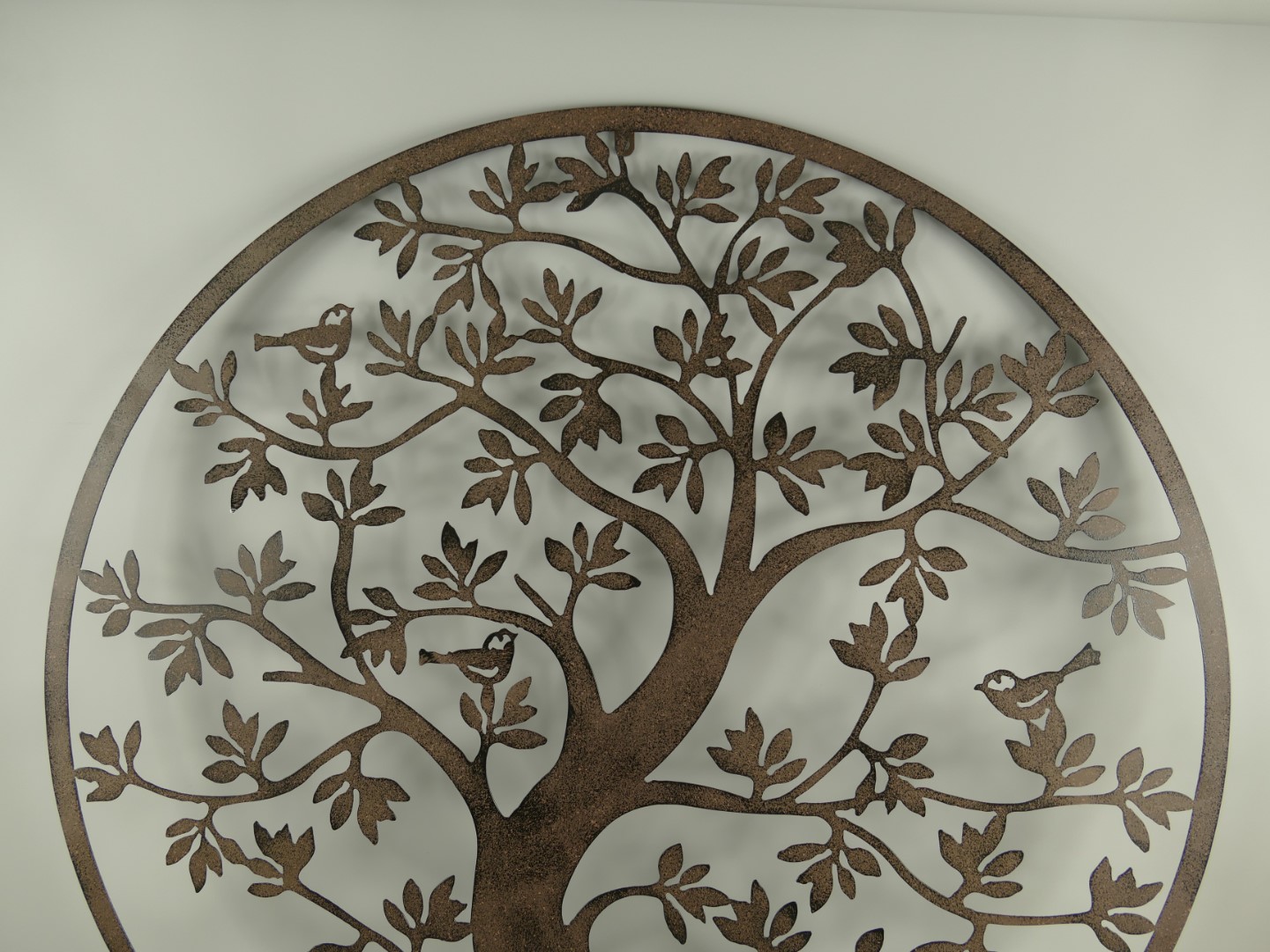 (*)Wand Ornament rustikal Eisen BAUM D.100cm