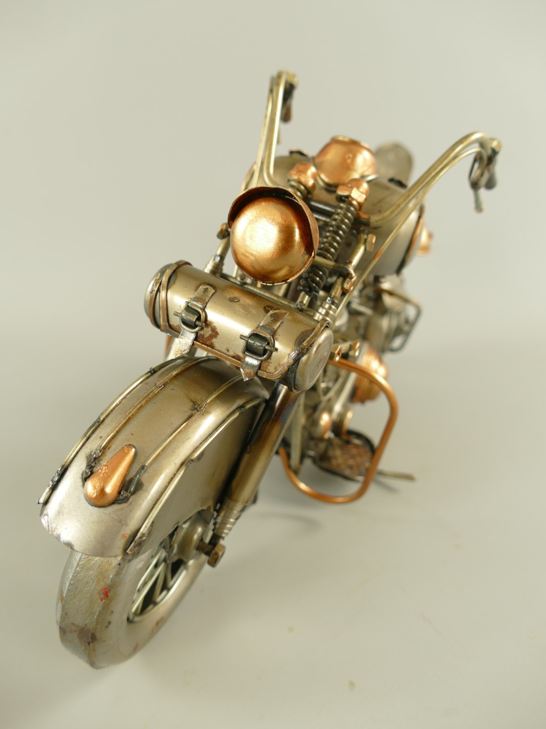 Motor Antik Eisen metallic farbig L.36x17cm