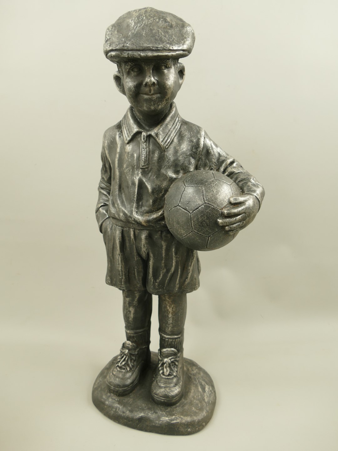 (*)RAUS*PREIS Kind Ball Kunststein(MGO)Grau H.78cm