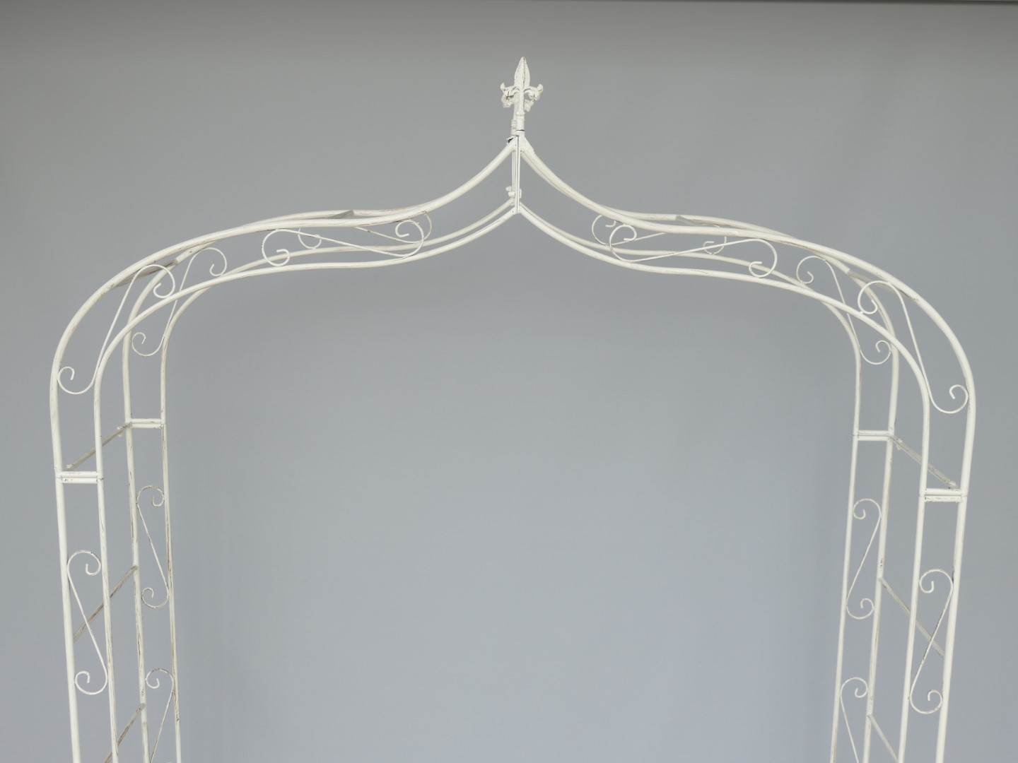 (*S) Rosenbogen rustikal weiss H.260x150cm