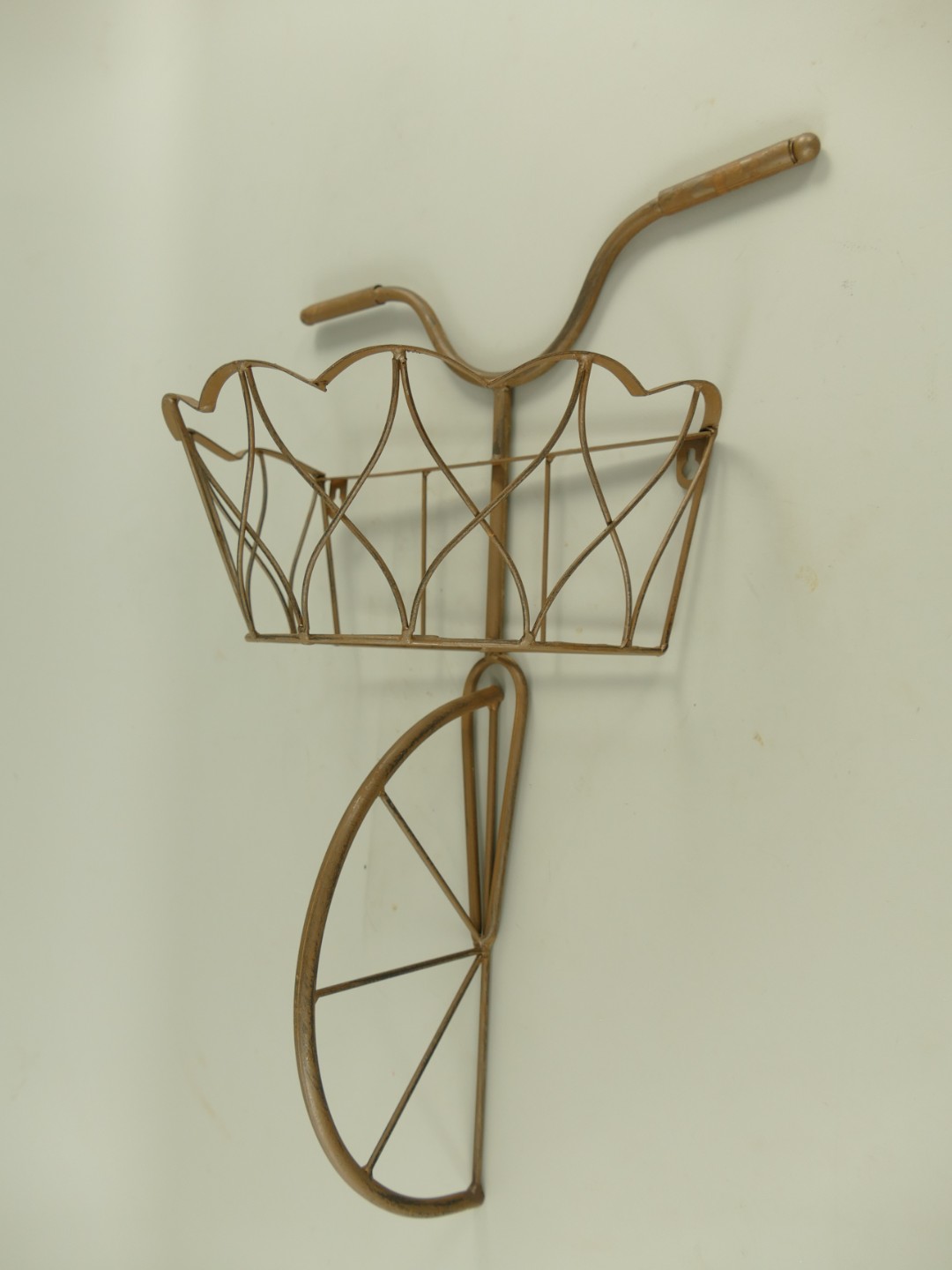 Wandblumenhanger FAHRRAD rustikal braun H.56cm